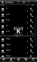 Theme Silver black RocketDial screenshot 1