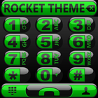 Theme Futura Green Rocketdial icon