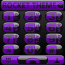 Theme Futura Purple Rocketdial APK