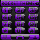 Theme Futura Purple Rocketdial icon