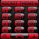 Theme Futura Red Rocketdial APK