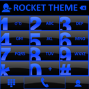 Theme Glossy Blue RocketDial APK