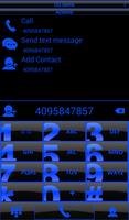 Theme Glossy Blue RocketDial poster