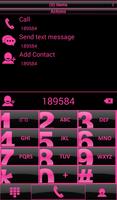 Theme Glossy Pink RocketDial poster