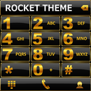 Theme Black Gold RocketDial APK