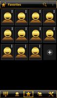 Theme Black Gold RocketDial screenshot 2