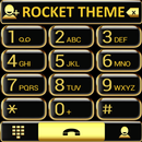 Theme Golden Glass RocketDial APK
