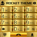 Theme Gold Metal RocketDial APK