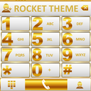 Theme White Gold RocketDial APK