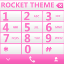THEME PINK WHITE RocketDial APK