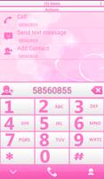 THEME PINK WHITE RocketDial poster