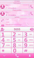 THEME PINK WHITE RocketDial screenshot 1