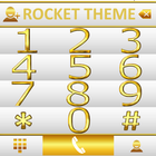 Theme Simple Gold RocketDial icon