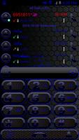 Theme Space Blue RocketDial poster