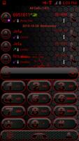 Theme Space Red RocketDial poster