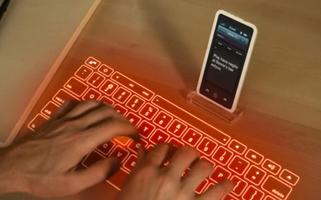 Hologram 3D keyboard - BROMA Affiche