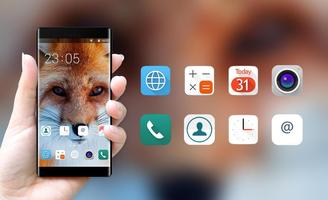 Theme for Intex Cloud Crystal 2.5D Fox Wallpaper screenshot 3