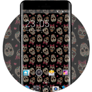 Theme for Intex Cloud String HD Skull Wallpaper APK