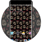Theme for Intex Cloud String HD Skull Wallpaper icon