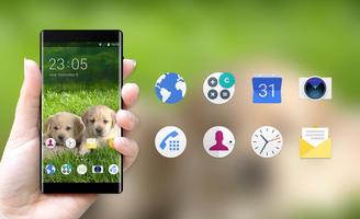 Theme for Intex Aqua Desire HD Puppy Wallpaper ภาพหน้าจอ 3