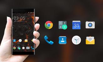 Theme for Intex Aqua Strong 5.2 lava flow lwp screenshot 3