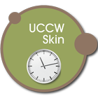 Wall clock UCCW skin ikona