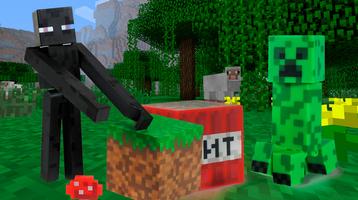 Poster Skin Creeper for minecraft