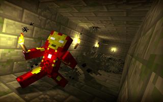 Skin Iron Man For Minecraft Affiche