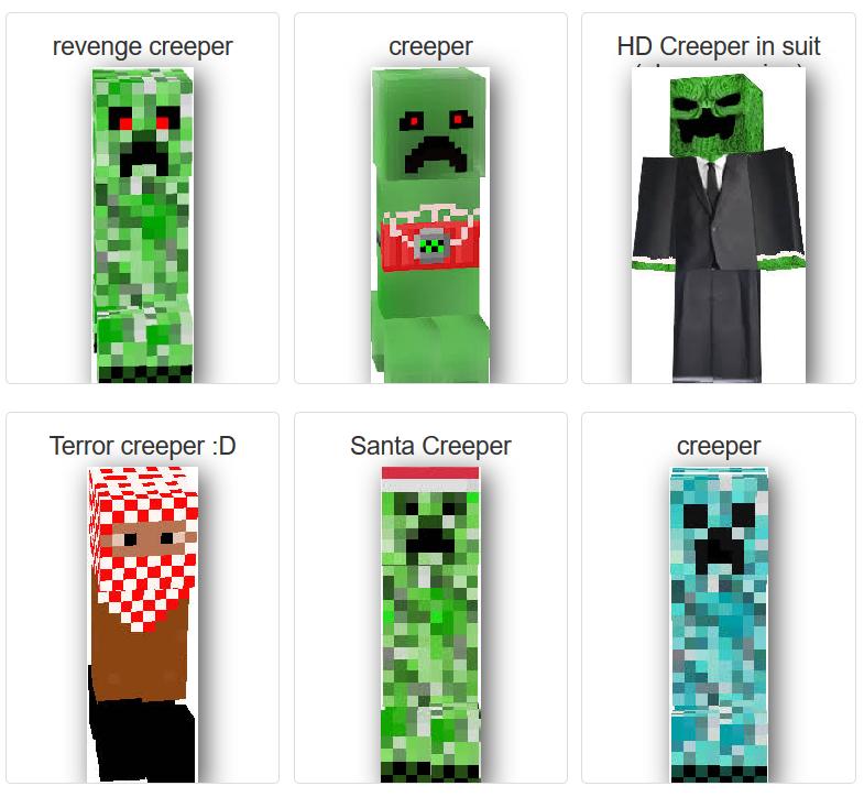 Skin Mobeditor Creeper For Minecraft For Android Apk Download