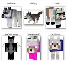 پوستر Skin Mobeditor Wolf for minecraft