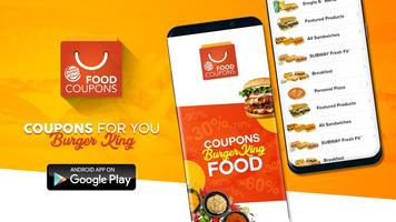 Coupons for you | Burger King | Best FOOD Affiche