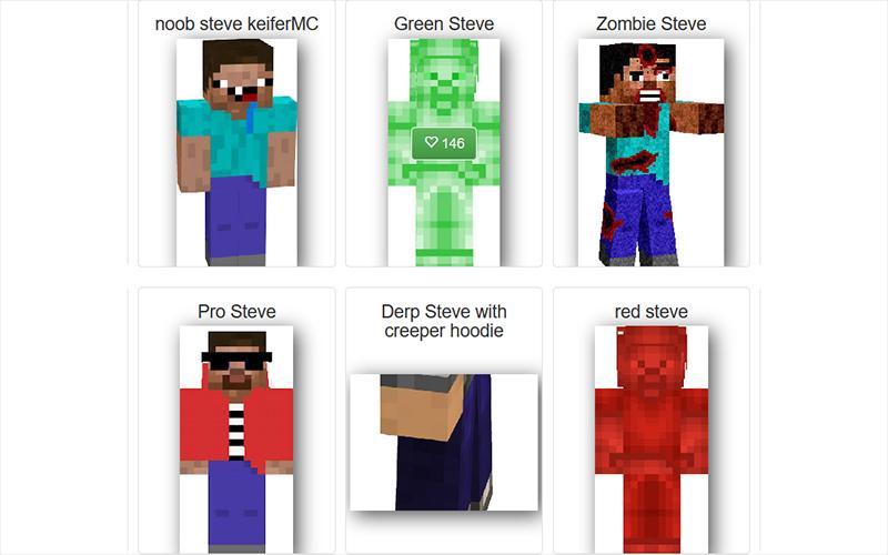 Skin Steve for minecraft poster.