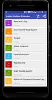 Indian Holiday Calendar 2018 capture d'écran 1