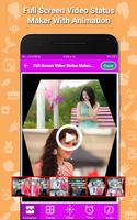 Full Screen Video Status Maker With Animation 2018 ảnh chụp màn hình 1