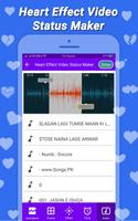 Heart Effect Video Status Maker اسکرین شاٹ 3