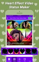 Heart Effect Video Status Maker اسکرین شاٹ 1