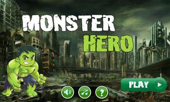 incredible superhero monster battle Affiche