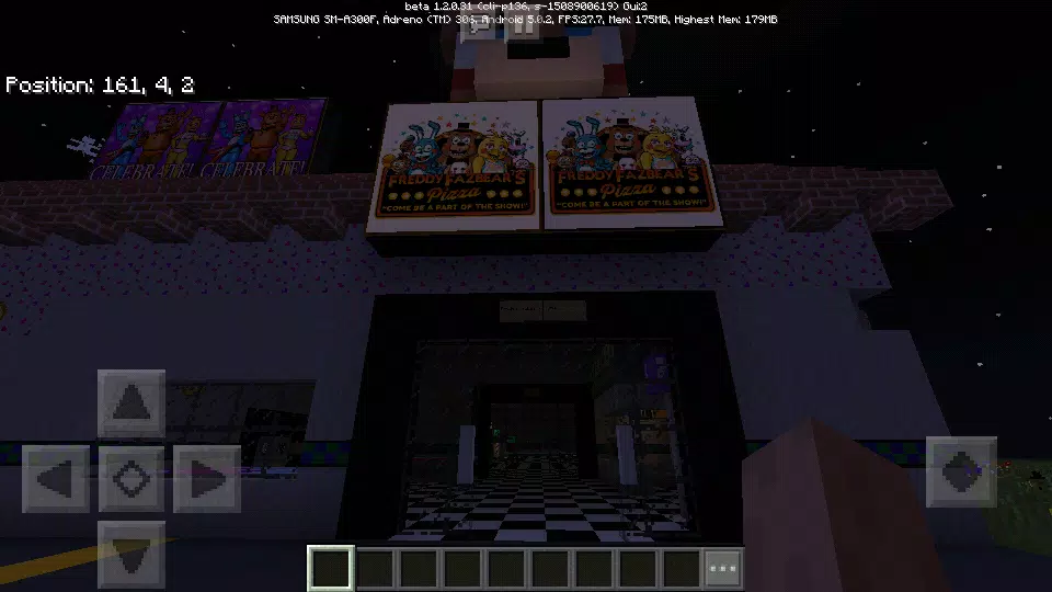 Trabalhando um pouco em uma textura de FNAF 2 em um Mapa no Minecraft Pe