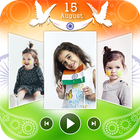 Independence Photo Video Maker Music : 15 August icon