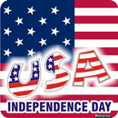 USA Independence Day Card aplikacja