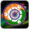 ”India Clock Live Wallpaper