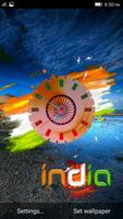 India Clock Live Wallpaper постер