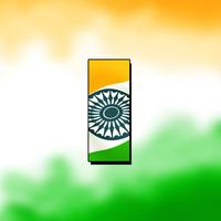 Indian Flag Letter-poster