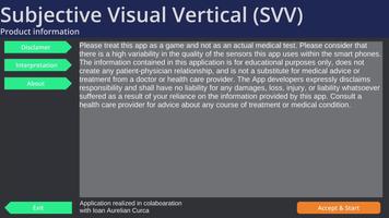 Subjective Vertical Test VR ポスター