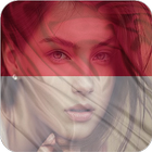 Indonesia Flag Face أيقونة
