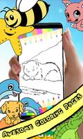 Poster Coloring Book Bear Pages