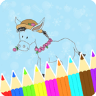 Coloring Book : Donkey Pages icône