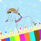 Coloring Book : Donkey Pages ไอคอน