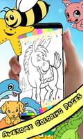 Coloring Book : Donkey Pages Affiche