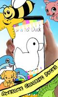 Coloring Book : Duck Pages Affiche